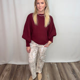 Camo Plus High Rise Low Curve Barrel Jean