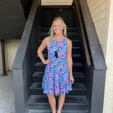 Spring Bouquet Tassel Dress