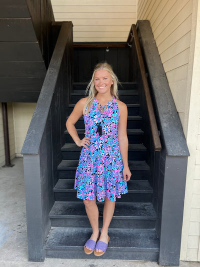Spring Bouquet Tassel Dress