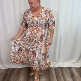 Cadiz Brown Maxi Dress