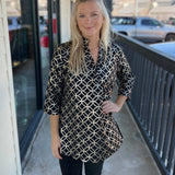 Blk/Gold Travel Tunic