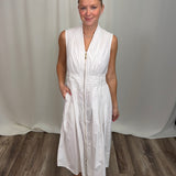 Solid Zip Dress