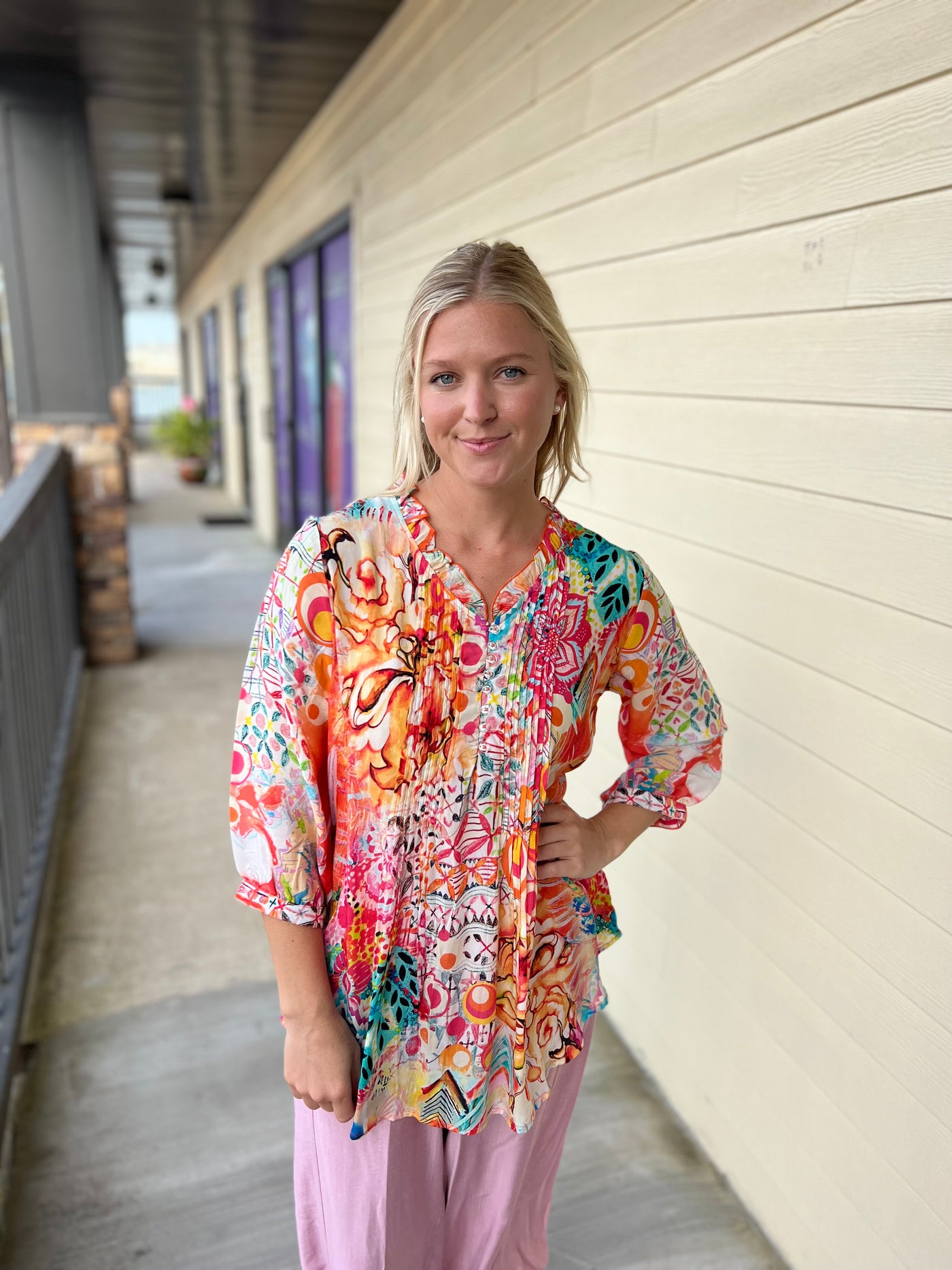 Multi Silk Top