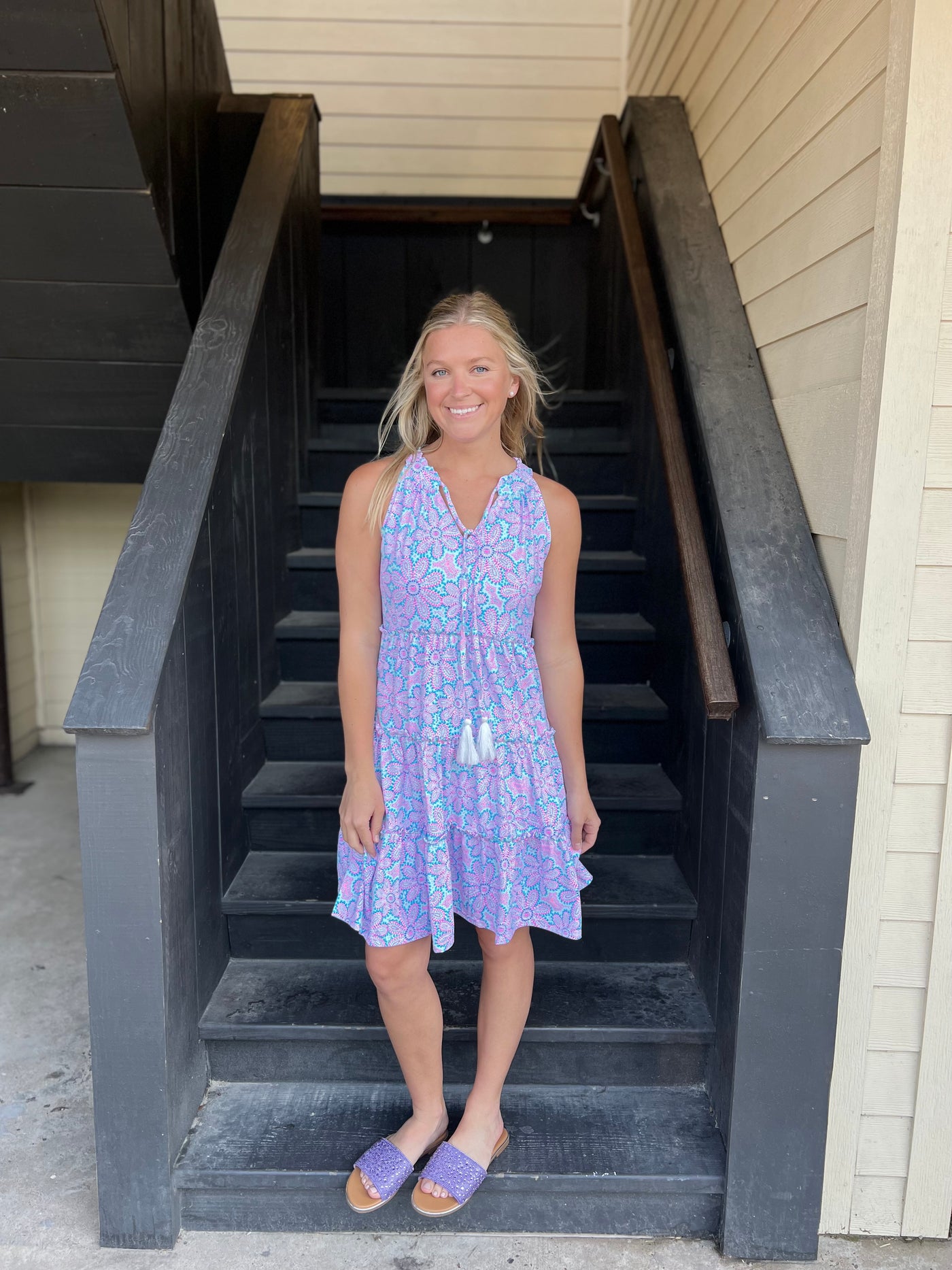 Dots Daisy Tassel Dress