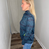 Turquoise Mock Neck Top