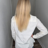 Ivory Corduroy Button Up Blouse