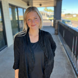 Black Solid Cardigan