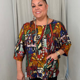 Multi Printed One Pocket Top