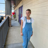 Ocean Blue Zenana Overalls