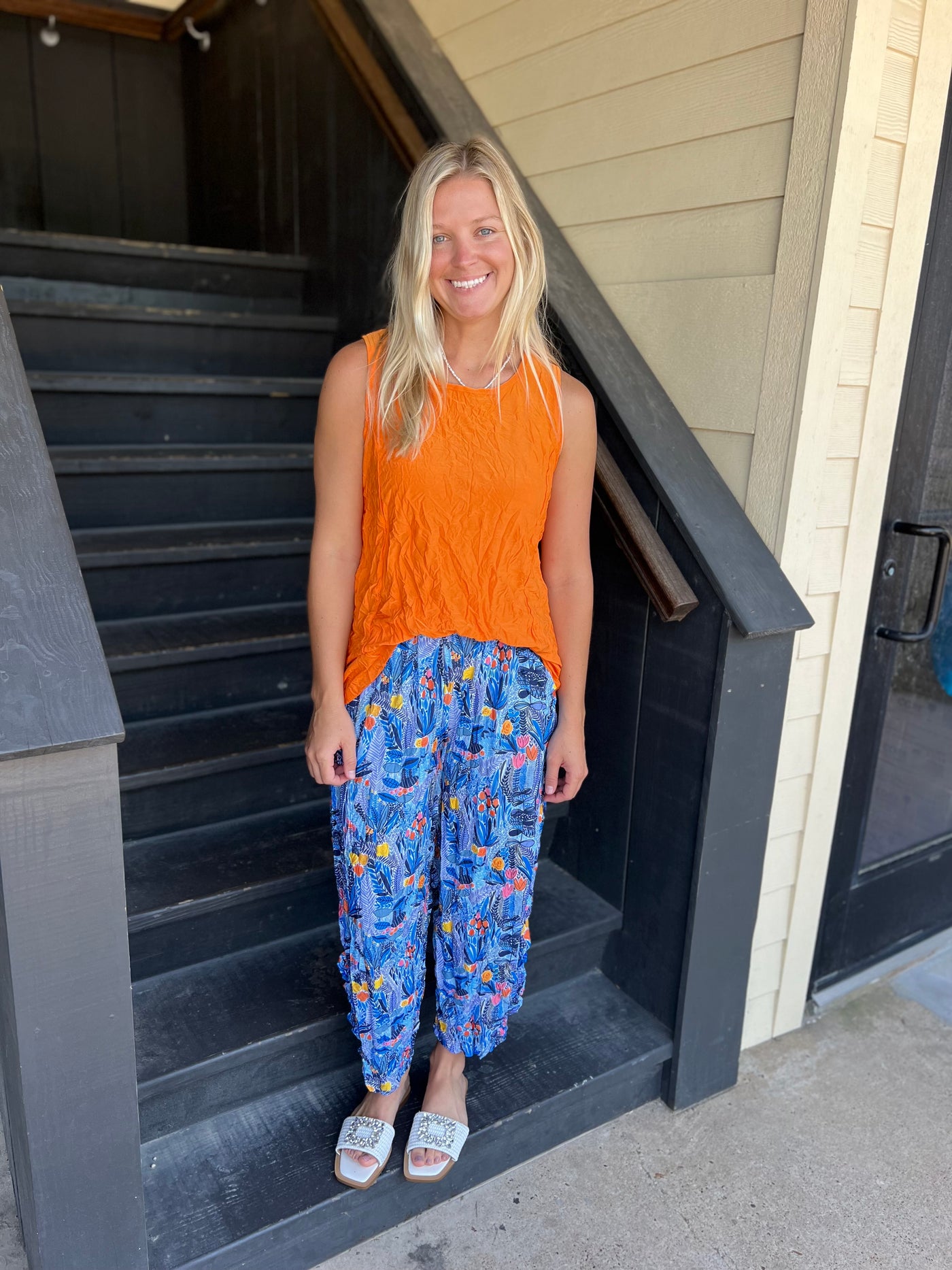 Navy Crush Pant