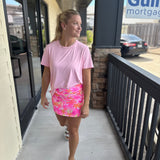 Palm Tree Pinks Fun Skort