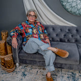 Light Wash High Rise Wide Cuff Barrel Jeans