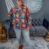 Zig Zag Pattern Flannel