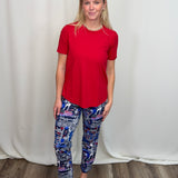 American Navy Capri Leggings
