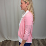 Sea Glass Pink Cardigan Sweater