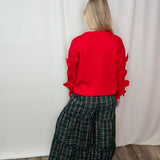 Maxi Tiered Wide Leg Palazzo Plaid Pants