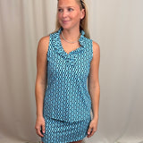 Ropes Navy V-neck Tank
