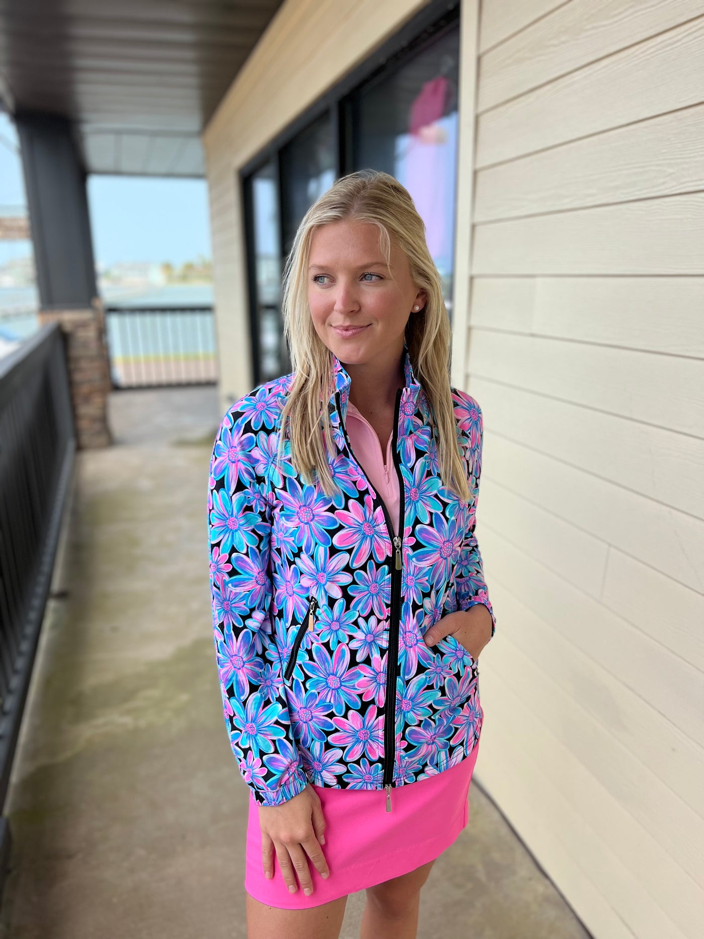 Spring Bouquet Zip Jacket