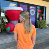 Tangerine Short Sleeve Top