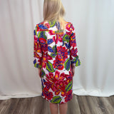 Paradise Blooms 3/4 Sleeve Dress