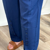 Airflow Pants W Button Detail