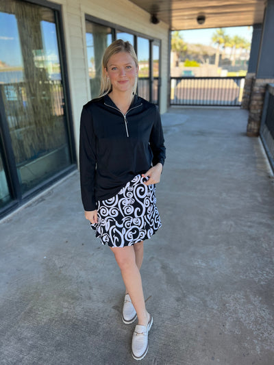 Swirls Neutral Flounce Skort