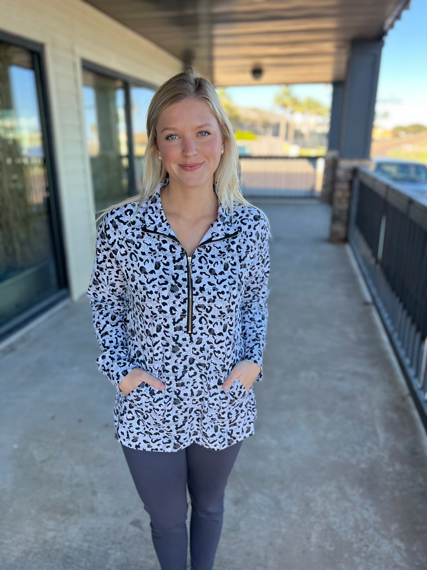 Leopard Kangaroo Top