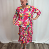 Island Escape Mesh Overlay Top