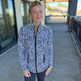 Zebra Pineapple Zip Jacket