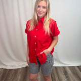 Black & White Gingham Bermuda Short