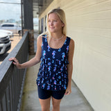 Seahorse Navy Cha Cha Tank