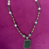 Green Sea Glass Necklace