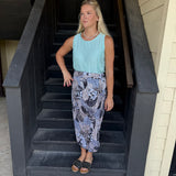 Khaki Crinkle Skirt