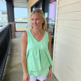 Clear Lime kate tank