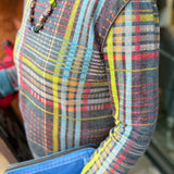 Teal Multi Crew Neck Top