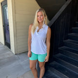 Clear Seafoam Pull On Shorts