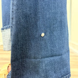 High Rise A Line Wide Jeans