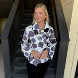 Purple Printed Jacket