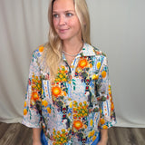 Lemon Button Back Shirt