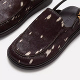ESTER MANAS Brown Back-Strap Mules