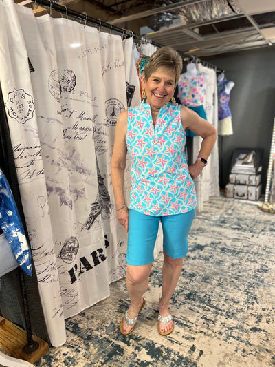 Clear Turquoise Suzie Short