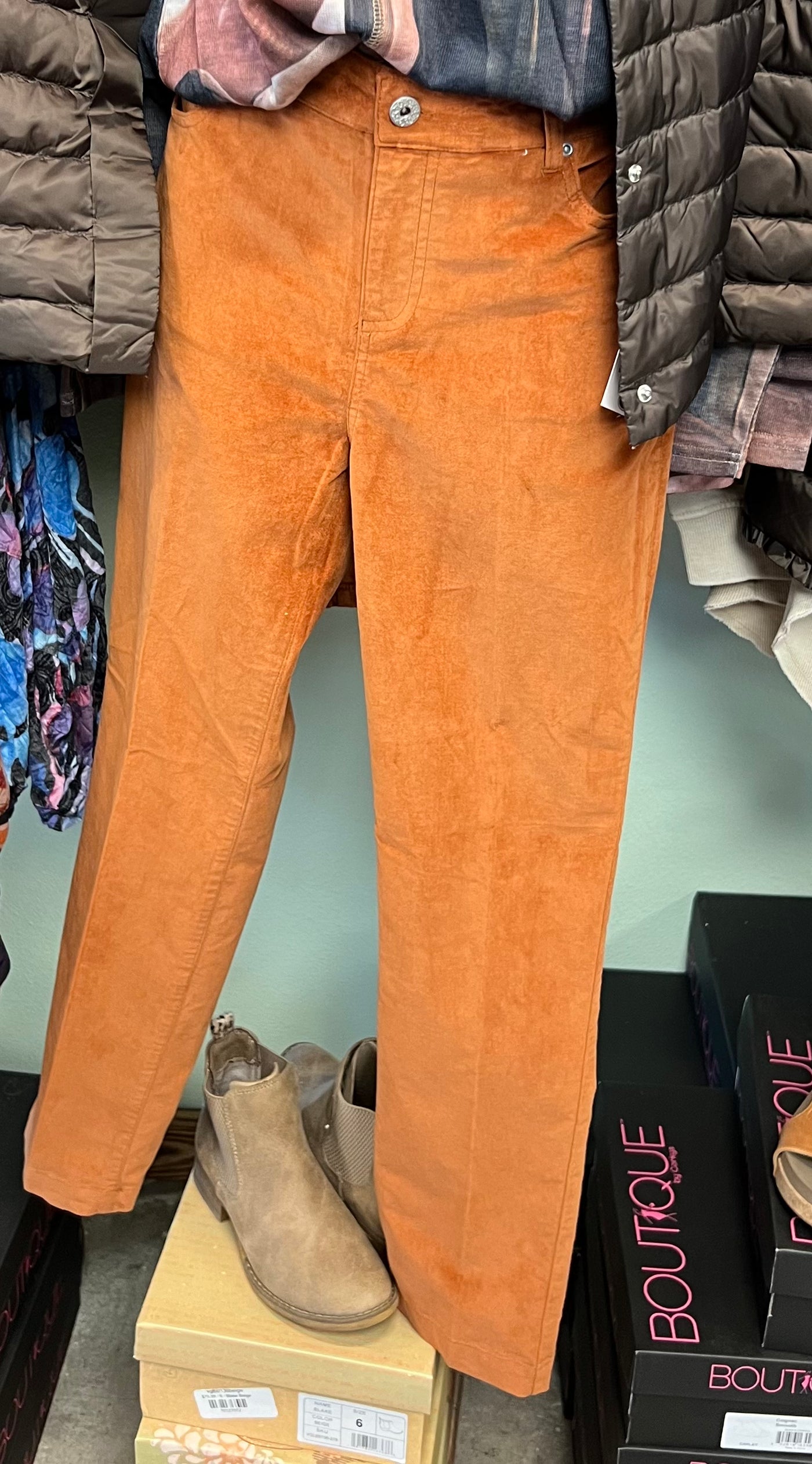 Copper Velour Pants