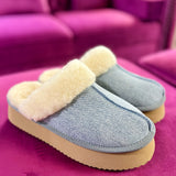 Denim Cuddle Up Slipper