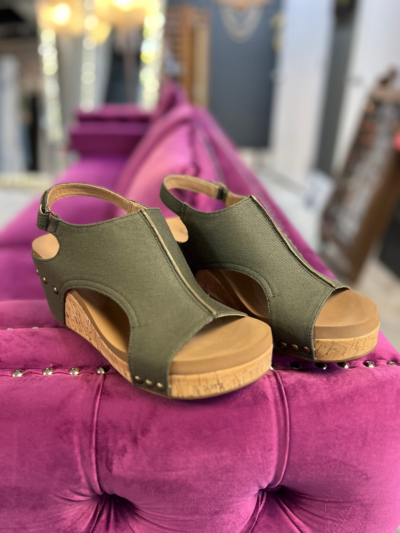Carley Khaki Canvas
