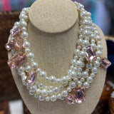 5 strand pearl w pink