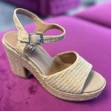 Cheers Raffia Heel