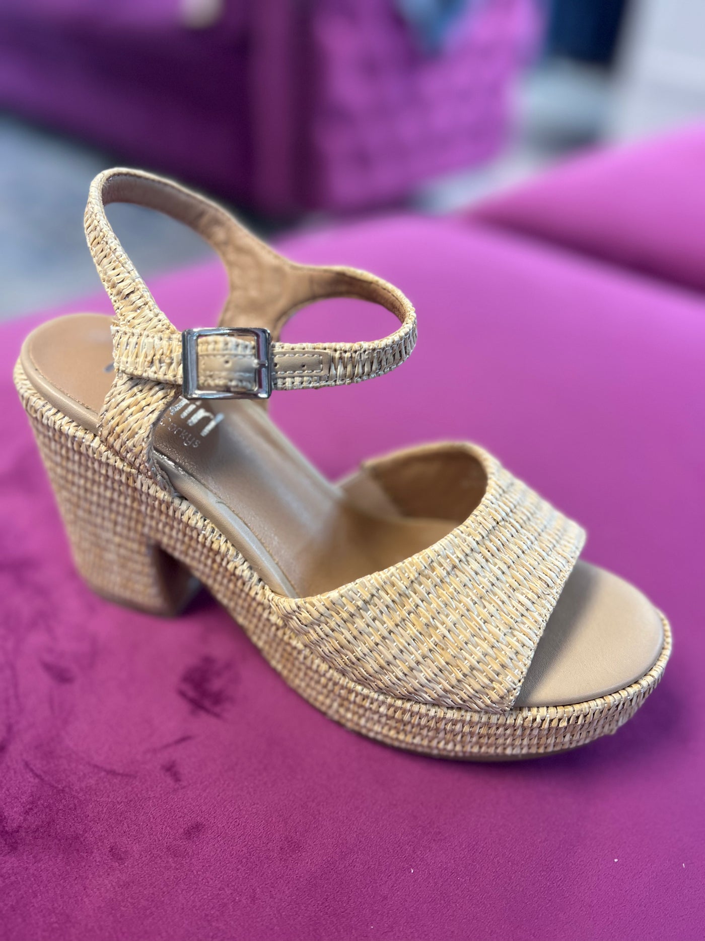 Cheers Raffia Heel