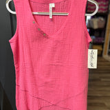 Hot Pink Asymmetrical Tank