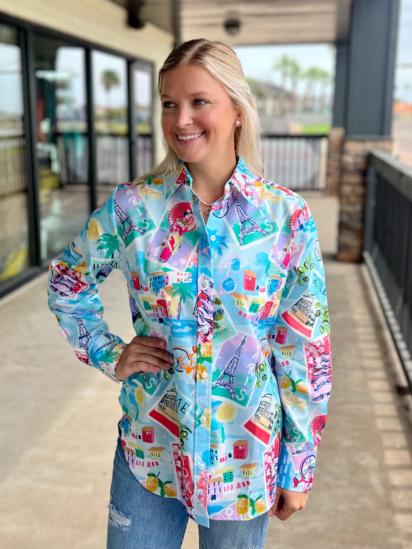 Blue Multi  Tconvo Shirt