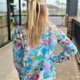 Blue Multi  Tconvo Shirt